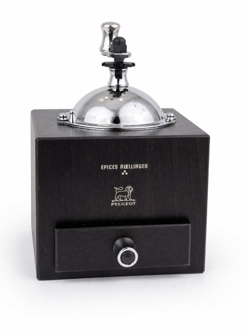 Peugeot Olivier Roellinger Beechwood Black Pepper Mill With Drawer Grinder